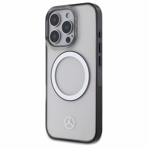 Mercedes MagSafe dėklas su išspausdintu logotipu telefonui iPhone 16 Pro - skaidrus (m)