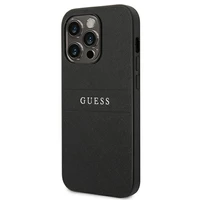 Guess Saffiano dirželis dėklas telefonui iPhone 14 Pro - juodas