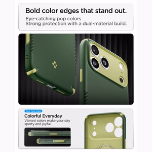 Spigen Nano Pop MagSafe dėklas iPhone 18 Pro / 17 Pro, žalias