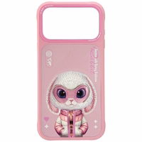 Nimmy Cool&Cute 2.0 Rabbit dėklas iPhone 17 Pro Max - rožinis