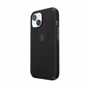 Speck Candyshell Grip MagSafe - iPhone 17e / 16e / 15 / 14 / 13 dėklas (juodas / Slate pilkas)