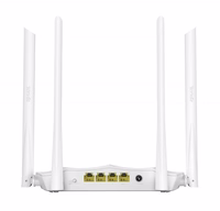 Tenda AC5 v3.0 1200MBPS DUAL-BAND ROUTER Dviejų dažnių belaidis maršrutizatorius (2,4 GHz/5 GHz) Fast Ethernet Balta