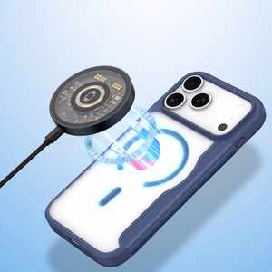 Dux Ducis Skin X Pro Dėklas iPhone 17 Pro su pinigine, MagSafe suderinamas - Mėlynas