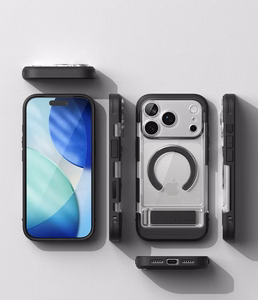 Ringke UX Magnetic dėklas iPhone 18 Pro / 17 Pro, skaidrus