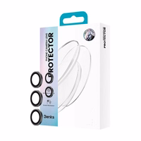 "Benks" grūdinto stiklo stiklas "Warrior Lens Protector" apsauginis stiklas kamerai, skirtas "Samsung Galaxy S26 Ultra" (objektyvas 5 vnt.), juodas