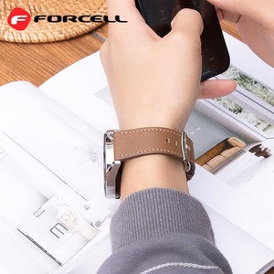 FORCELL F-DESIGN FS21 ekologiškos odos dirželis SAMSUNG laikrodžiui 20 mm rudas