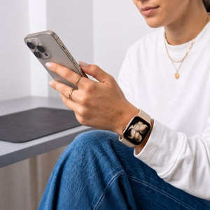Tech-Protect silikoninis dirželis Apple Watch 44 / 45 / 46 / 49 mm, smėlio spalvos
