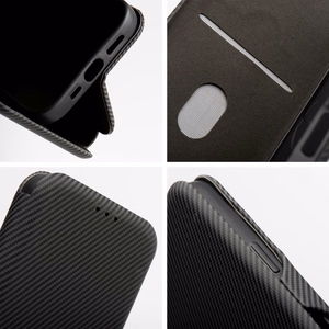 FOLIO šoninis magnetinis knygos tipo dėklas, skirtas IPHONE 15 PRO MAX, juodas