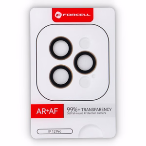 Forcell aukščiausios kokybės kameros objektyvo grūdintas stiklas - iPhone 12 Pro auksinis