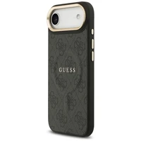 GUESS dėklas IPHONE 17 Air suderinamas su MagSafe GUHMP17MP4MSEGCK (PU 4G su klasikiniu) juodas