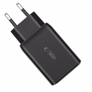 Tech-Protect C65W įkroviklis 2x USB-C PD 65W / USB-A QC 3.0 - baltas