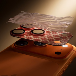 "Benks" grūdinto stiklo objektyvas Armor Warrior Lens (OR69), skirtas "Iphone 17 Pro ArmorGrid orange" (fotoaparato sala)