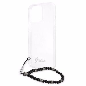 Guess GUHCP13XKPSBK iPhone 13 Pro Max 6.7" Permatomas kietas dėklas Juodas Perlas