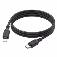 Kabelis USB-C į Lightning Hoco PD 20W 1 m X90 juodas