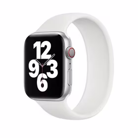 APPLE DIRŽELIS APPLE WATCH SOLO LOOP 45MM SIZE 9 WHITE be pakuotės