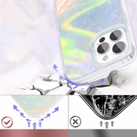 Kingxbar Shell Series prabangus elegantiškas dėklas telefonui iPhone 13 Pro perlinis-mėlynas