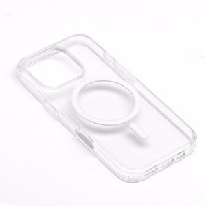 Clear Elite Mag Cover antigiltonis, suderinamas su kameros valdymo mygtuku ir Magnetiniu IPHONE 16 PRO skaidrus