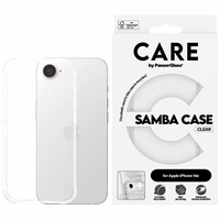 CARE by PanzerGlass Mados iPhone 16e dėklas - skaidrus
