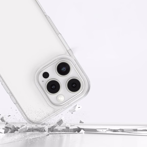 AmazingThing Minimal dėklas iPhone 16 Pro silikoninis dėklas - skaidrus
