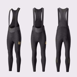 Rockbros YDCK012-1 Long Fleece Bib Tights with Pad Size XL - Black