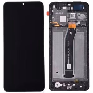 LCD ekranas Xiaomi Redmi A3 su jutikliniu ekranu su rėmeliu juodas ORG