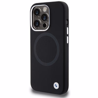 BMW parašo skystas silikonas Magnetinis dėklas telefonui iPhone 15 Pro Max - juodas
