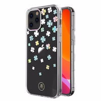 Kingxbar Lucky Series dėklas, dekoruotas originaliais Swarovski kristalais, iPhone 12 mini – skaidrus (Dobilas)