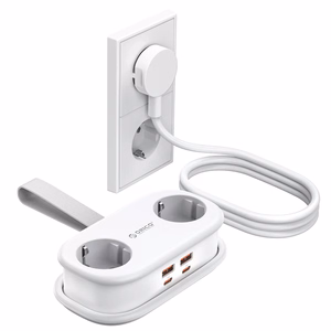 Orico AP3 20W GaN 5in1 maitinimo blokas 2x AC + 2x USB-A + 1x USB-C - baltas