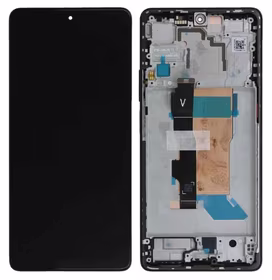 Ekranas Xiaomi Poco F5 5G su lietimui jautriu stikliuku ir rėmeliu Black originalus (service pack)