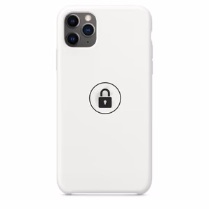 Dėklas Silicone Case iPhone 11 / baltas / pakuotėje