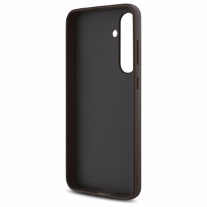 Guess GUHCS24FEG4GFBR S24 FE S721 rudas/rudas kietas dėklas 4G Metalinis Auksinis Logotipas