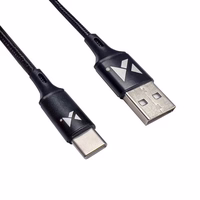 USB Kabelis Wozinsky "WUC-C2B" juodas "Type-C" 200cm