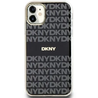 DKNY IML mono ir juostos magnetinis dėklas iPhone 11 / Xr - juodas