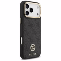 Guess 4G Strass Logo magnetinis dėklas telefonui iPhone 17 Pro Max - juodas