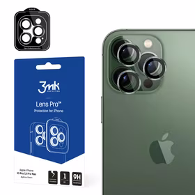 3mk Kameros objektyvo apsaugos dangtelis Pro – iPhone 13 Pro / iPhone 13 Pro Max – žalias