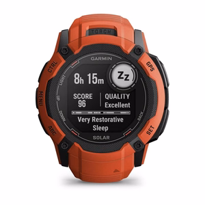 Garmin Instinct 2X Solar 2,79 cm (1.1") MIP 50 mm Skaitmeninis 176 x 176 pikseliai Lietimui jautrus ekranas Raudona GPS (palydovinis)