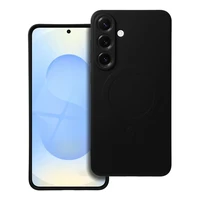 Dėklas telefonui silikoninis su MagSafe, skirtas SAMSUNG S25 Plus, juodos spalvos