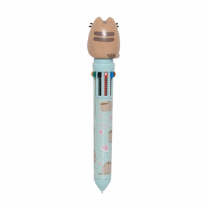 Pusheen Foodie Collection 10 spalvų automatinis tušinukas su 3D figūrėle
