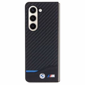 BMW odinis anglies dėklas telefonui Samsung Galaxy Z Fold 5 - juodas