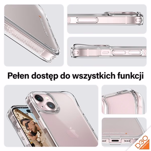PanzerGlass 3in1 rinkinys skaidrus dėklas + plėvelė + kameros dangtelis iPhone 15