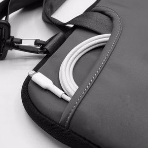 "Puro Scudo SleevePro" neiloninė "MacBook" ir nešiojamiesiems kompiuteriams iki 14 colių, juoda