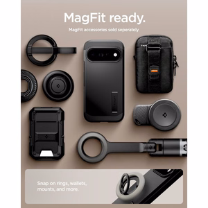 Spigen Tough Armor Mag MagSafe dėklas Google Pixel 11 Pro, juodas