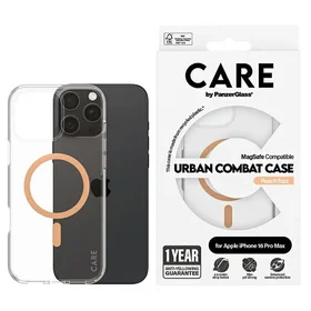 CARE by PanzerGlass Flagmano dėklas telefonui iPhone 16 Pro Max 6.9" persikinis/persikinis Magnetinis 1376