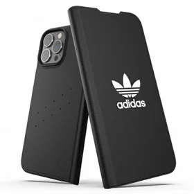Adidas OR Knygelės Dėklas BASIC iPhone 13 Pro Max 6,7" juoda balta 47127