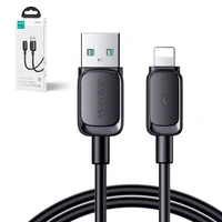 Joyroom Multi-Color Series A14 Lightning / USB-A 2.4A 1.2 m kabelis - juodas
