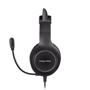 Kruger&Matz Gamer Kids žaidimų ausinės vaikams, juodos