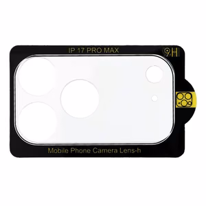 5D pilno klijavimo kameros grūdintas stiklas skirta iPhone 17 Pro Max - skaidrus