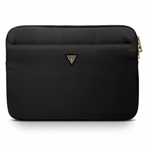 Guess nailoninis dėklas su trikampiu logotipu 13" nešiojamam kompiuteriui - juodas