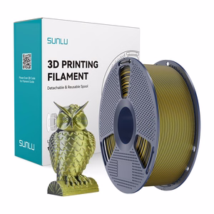 Sunlu PLA+ Silk dviejų spalvų filamentas (juodas ir auksinis)