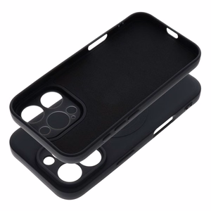 Silikoninis magnetinis dėklas telefonui, suderinamas su MagSafe, skirtas iPhone 16 Pro, juodas